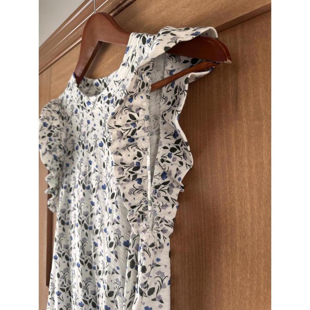 Nation LTD Paulette Ruffle Sleeve Tank Top in Cottage Floral Women’s size Small - Picture 5 of 13